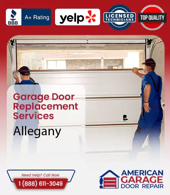 Garage Door Replacement Services Allegany 