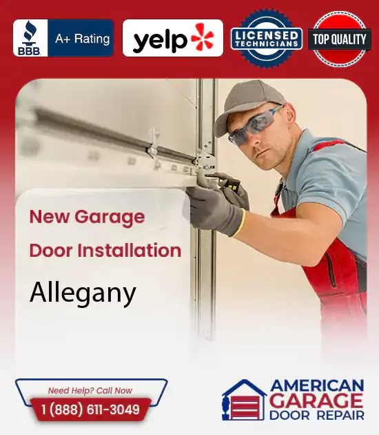New Garage Door Installation Services Allegany 