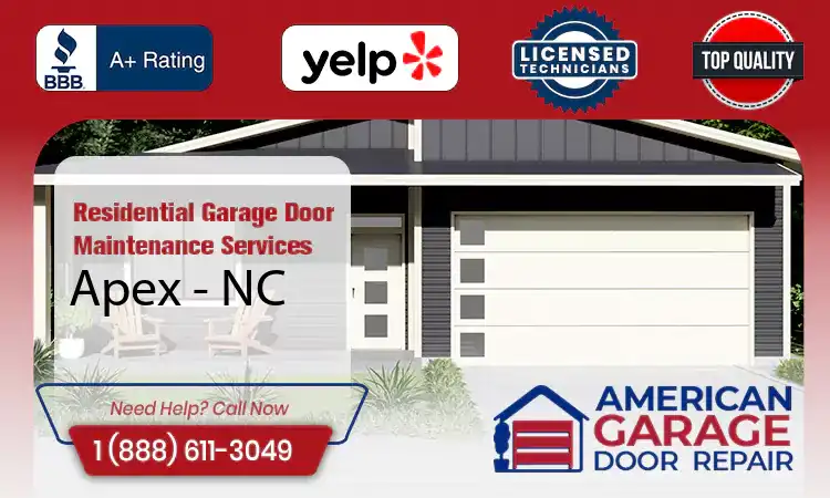 Residential Garage Door Maintenance Services Apex - NC 