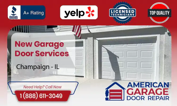 New Garage Doors Champaign - IL