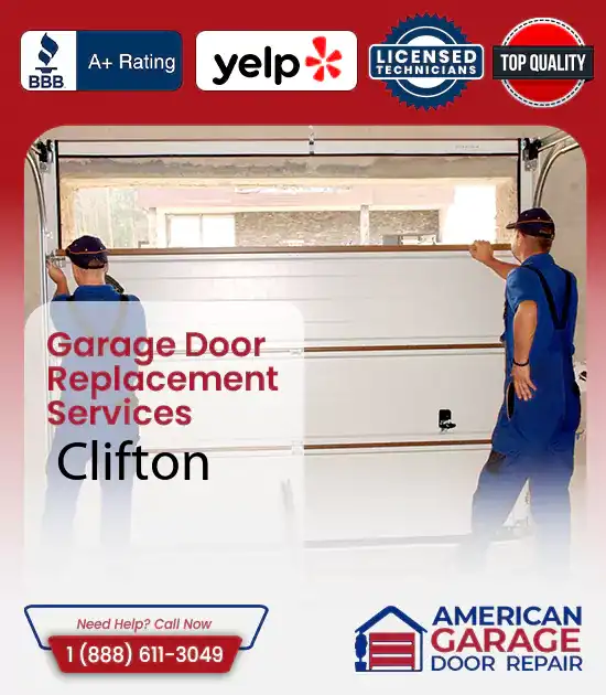 Garage Door Replacement Services Clifton 