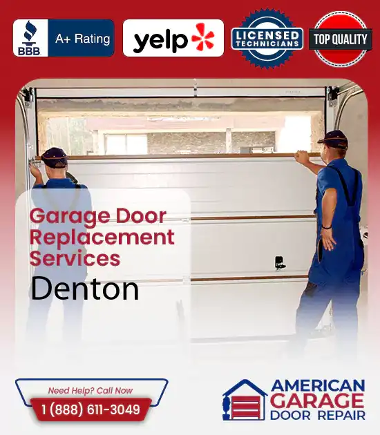 Garage Door Replacement Services Denton 