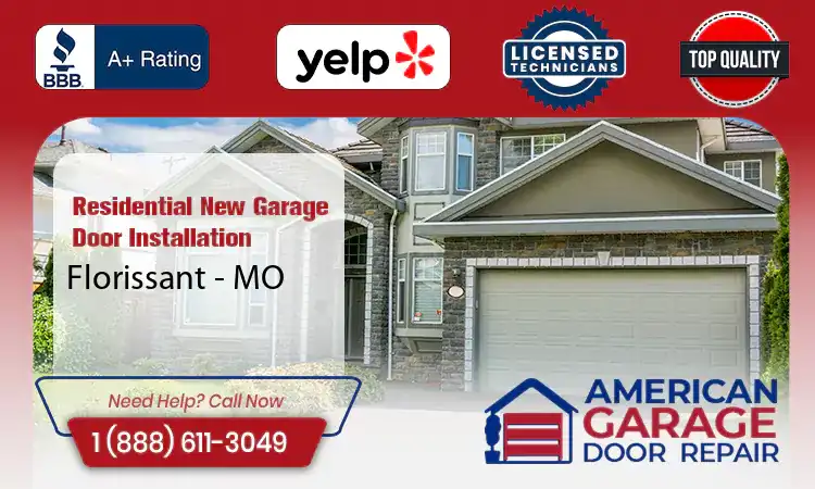 Residential New Garage Door Installation Services Florissant - MO 