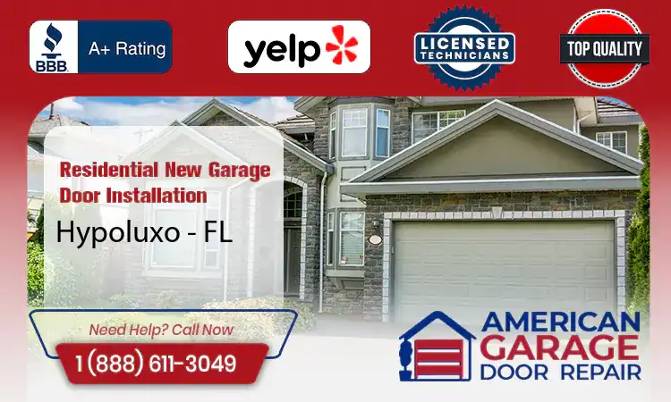 Residential New Garage Door Installation Services Hypoluxo - FL 