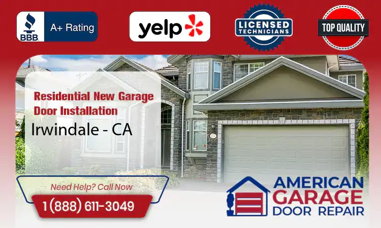 Residential New Garage Door Installation Services Irwindale - CA 