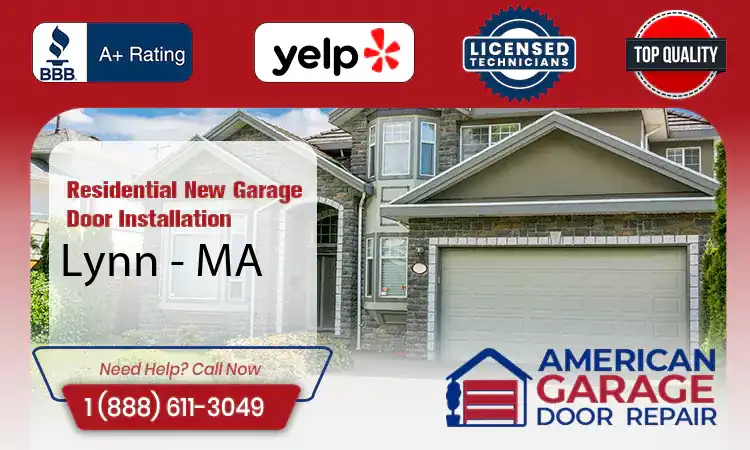 Residential New Garage Door Installation Services Lynn - MA 