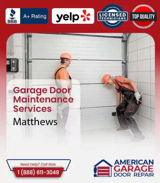 Garage Door Maintenance Services Matthews 