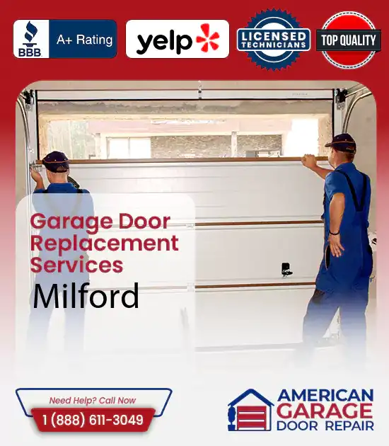 Garage Door Replacement Services Milford 