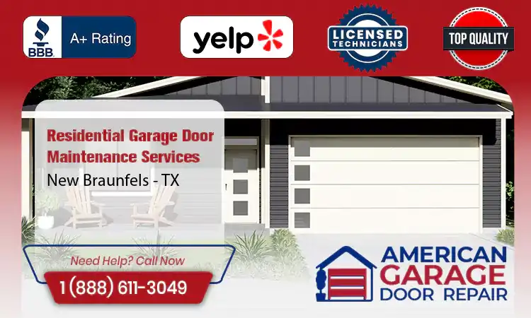 Residential Garage Door Maintenance Services New Braunfels - TX 