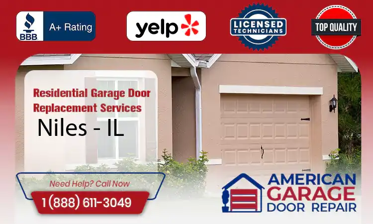 Residential Garage Door Replacement Services Niles - IL 