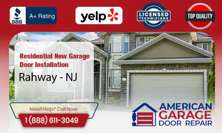 Residential New Garage Door Installation Services Rahway - NJ 