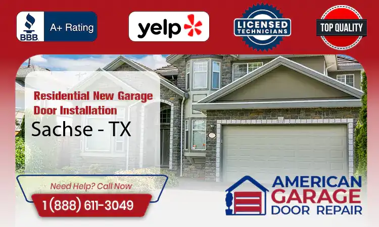Residential New Garage Door Installation Services Sachse - TX 