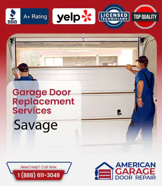 Garage Door Replacement Services Savage 