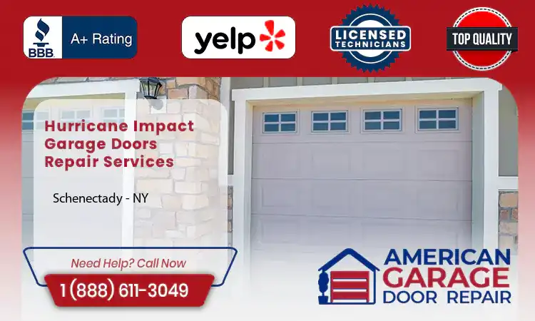 Hurricane Impact Garage Doors Schenectady - NY 