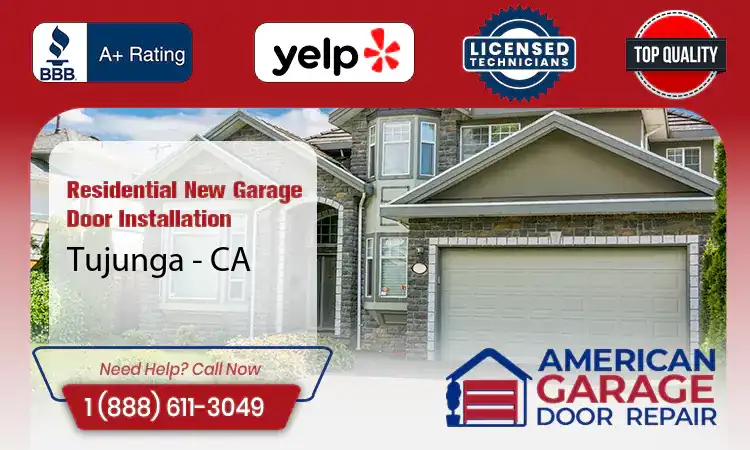 Residential New Garage Door Installation Services Tujunga - CA 
